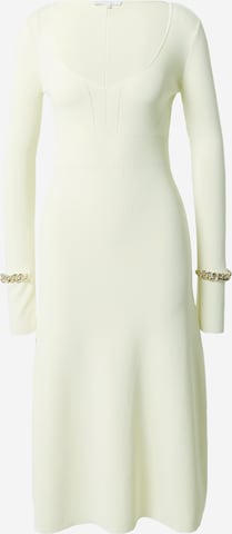 PATRIZIA PEPE Úpletové šaty – bílá: přední strana