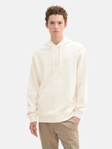TOM TAILOR DENIM Sweatshirt in Weiß: Vorderseite
