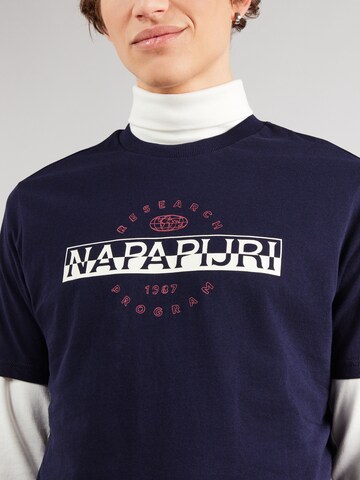 T-Shirt 'SANDER' NAPAPIJRI en bleu