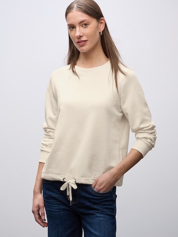 STREET ONE Sweatshirt i beige: forside