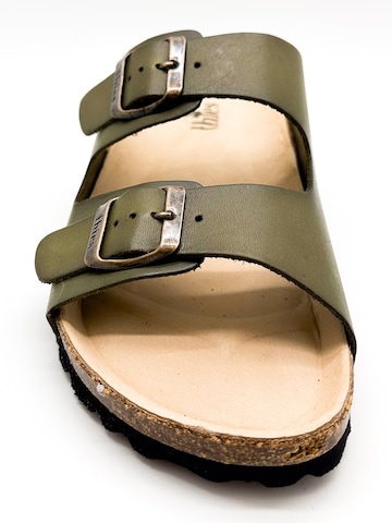 thies Mules 'Eco Leather Sandal' in Green