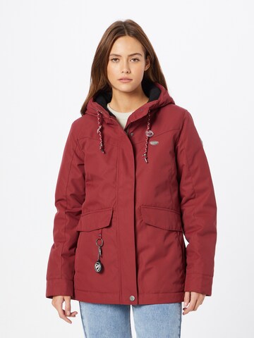 Ragwear Between-Season Jacket 'JAZMIN' in Red: front