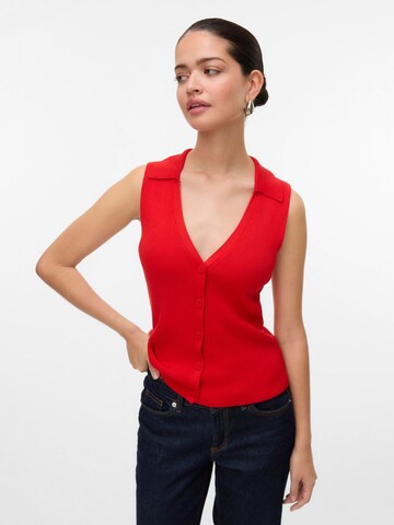 Cardigan 'VMWillow' VERO MODA en rouge