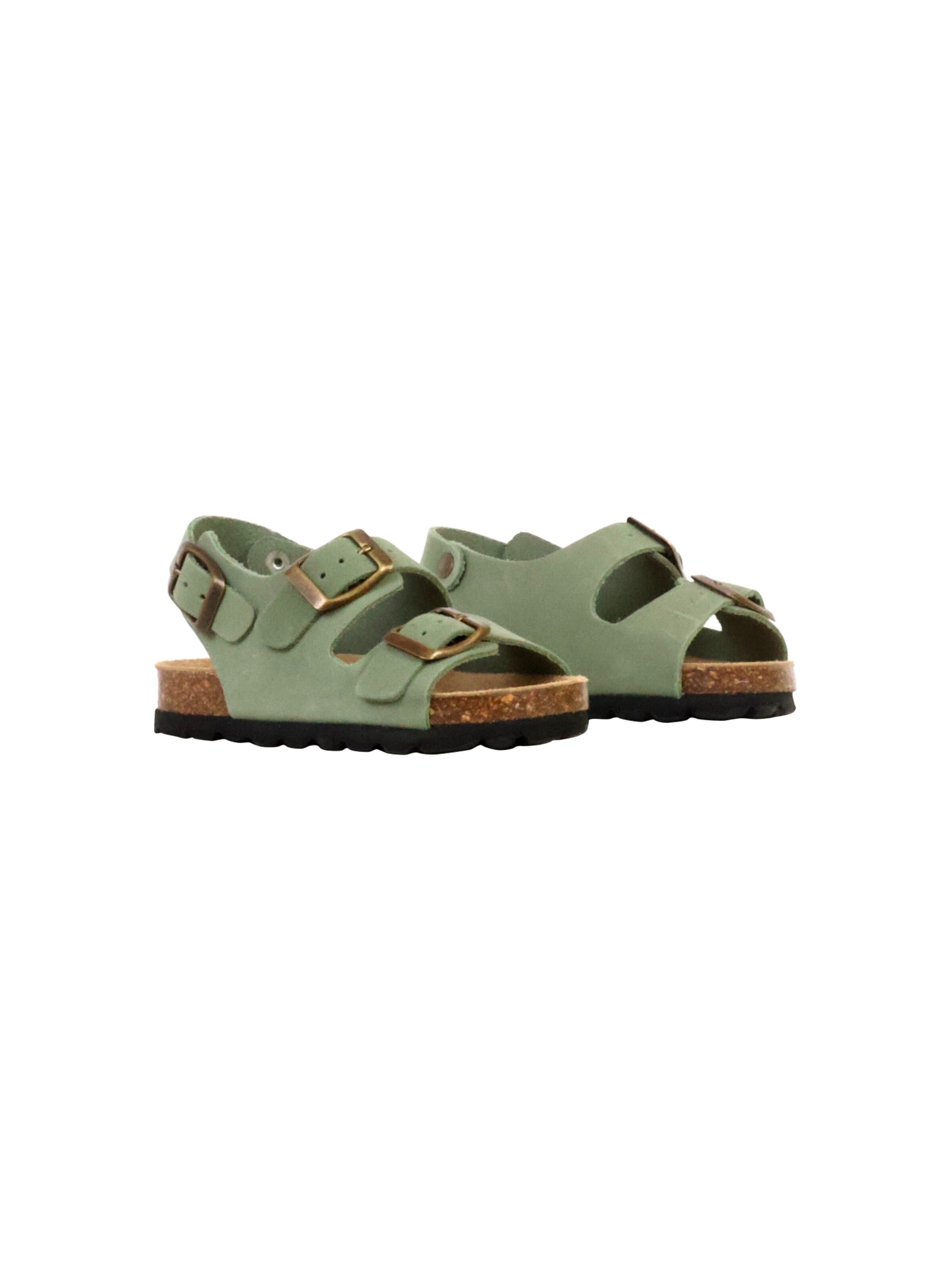 The Divine Factory Huisschoenen 'Kinder-Lederpantolette Noga Mistraly BS Edge' in Groen