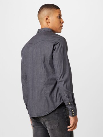 Herrlicher Regular fit Button Up Shirt 'Clint' in Black