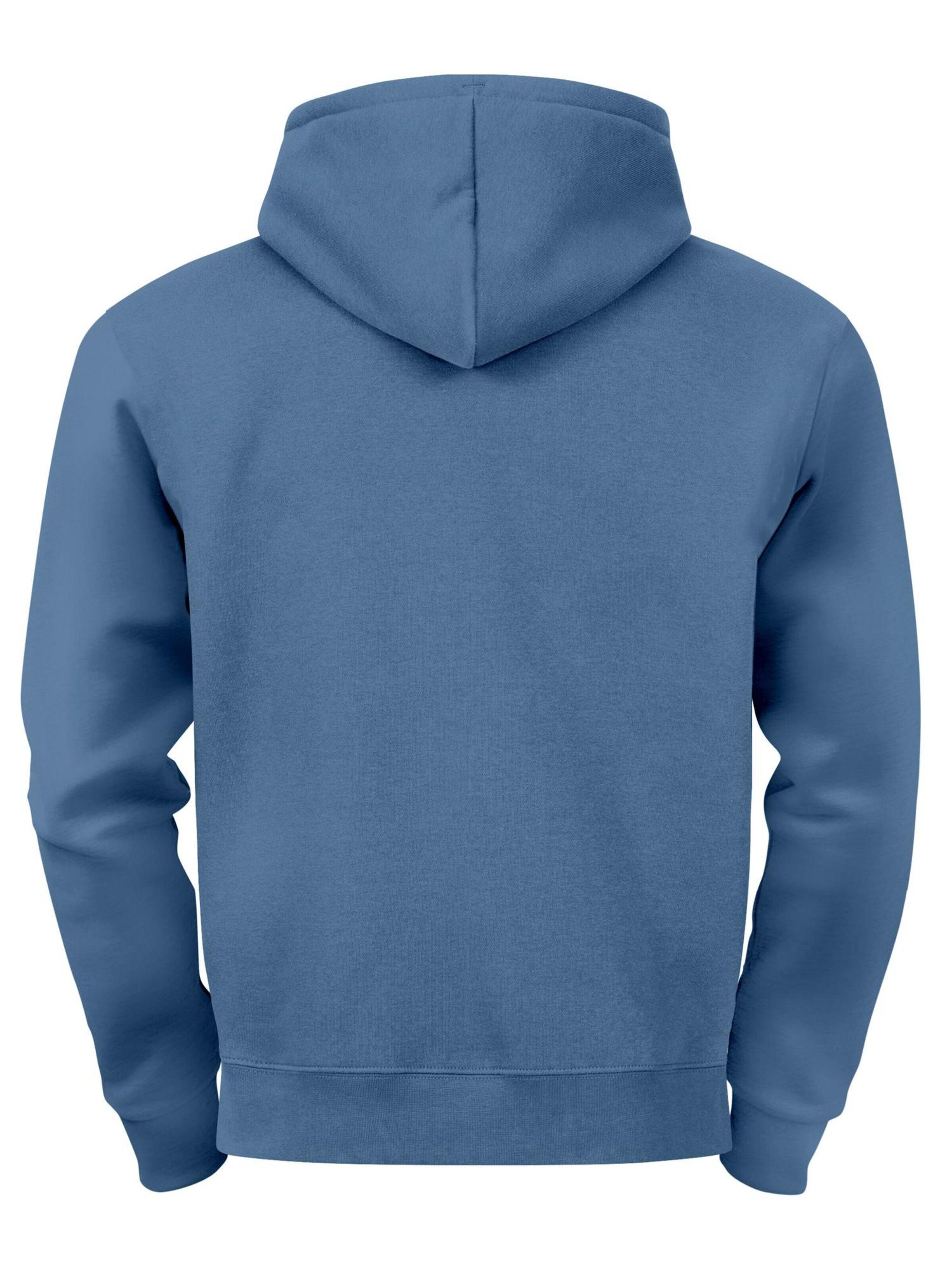 Neverless Sweatshirt 'Tent Campfire' in Blue