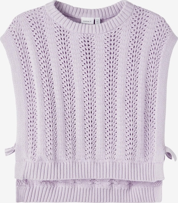 Pull-over 'Soleima' NAME IT en violet : devant