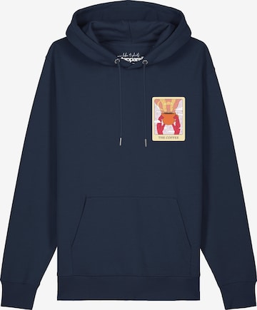 Felpa 'Tarot The Coffee' di Watapparel in blu: frontale