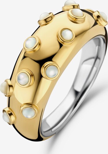 Ti Sento Milano Ring in gold / silber / perlweiß, Produktansicht