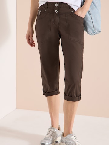 CECIL Regular Broek 'New York' in Bruin: voorkant