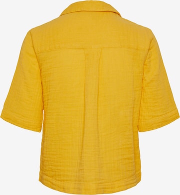 PIECES Bluse 'TINA' i gul