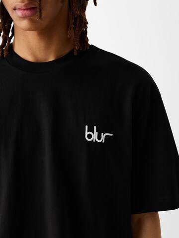 Bershka T-Shirt in Schwarz