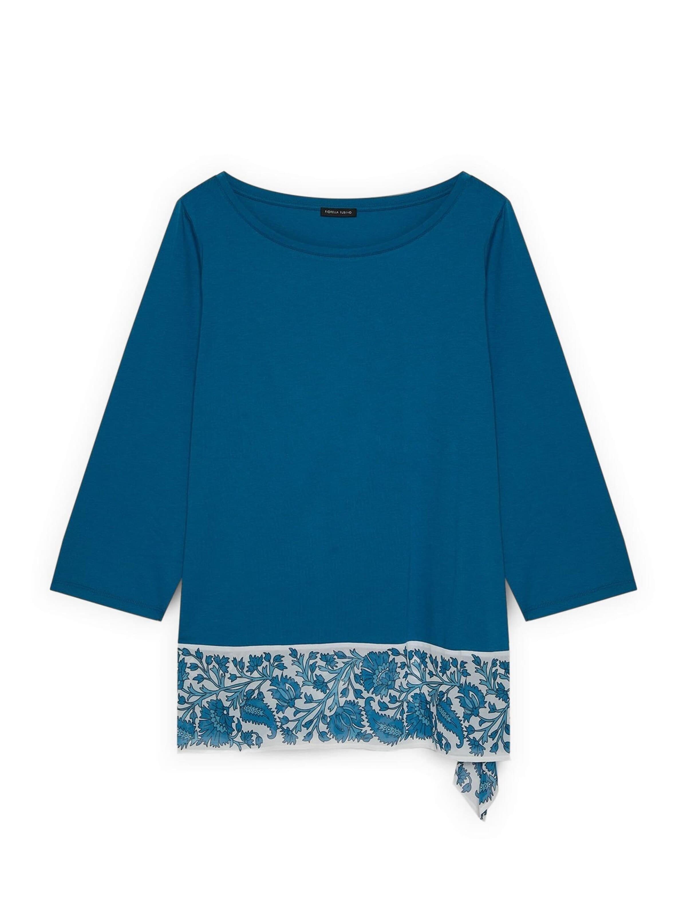 Fiorella Rubino Shirt in Blauw: voorkant