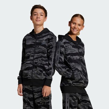 ADIDAS SPORTSWEAR Sports sweat jacket 'Seasonal Essentials' in Black: front