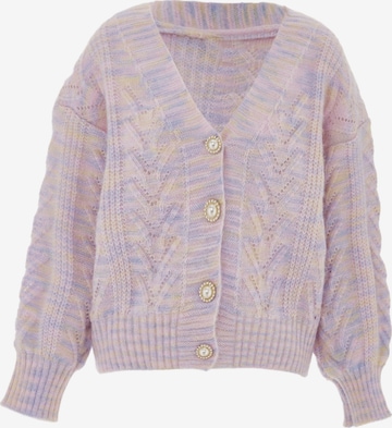 IMMY Knit Cardigan in Purple: front