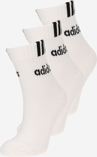 ADIDAS PERFORMANCE Urheilusukat '3-Stripes Linear' värissä musta / valkoinen, Tuotenäkymä