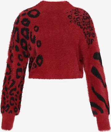 myMo ROCKS Trui in Rood: voorkant