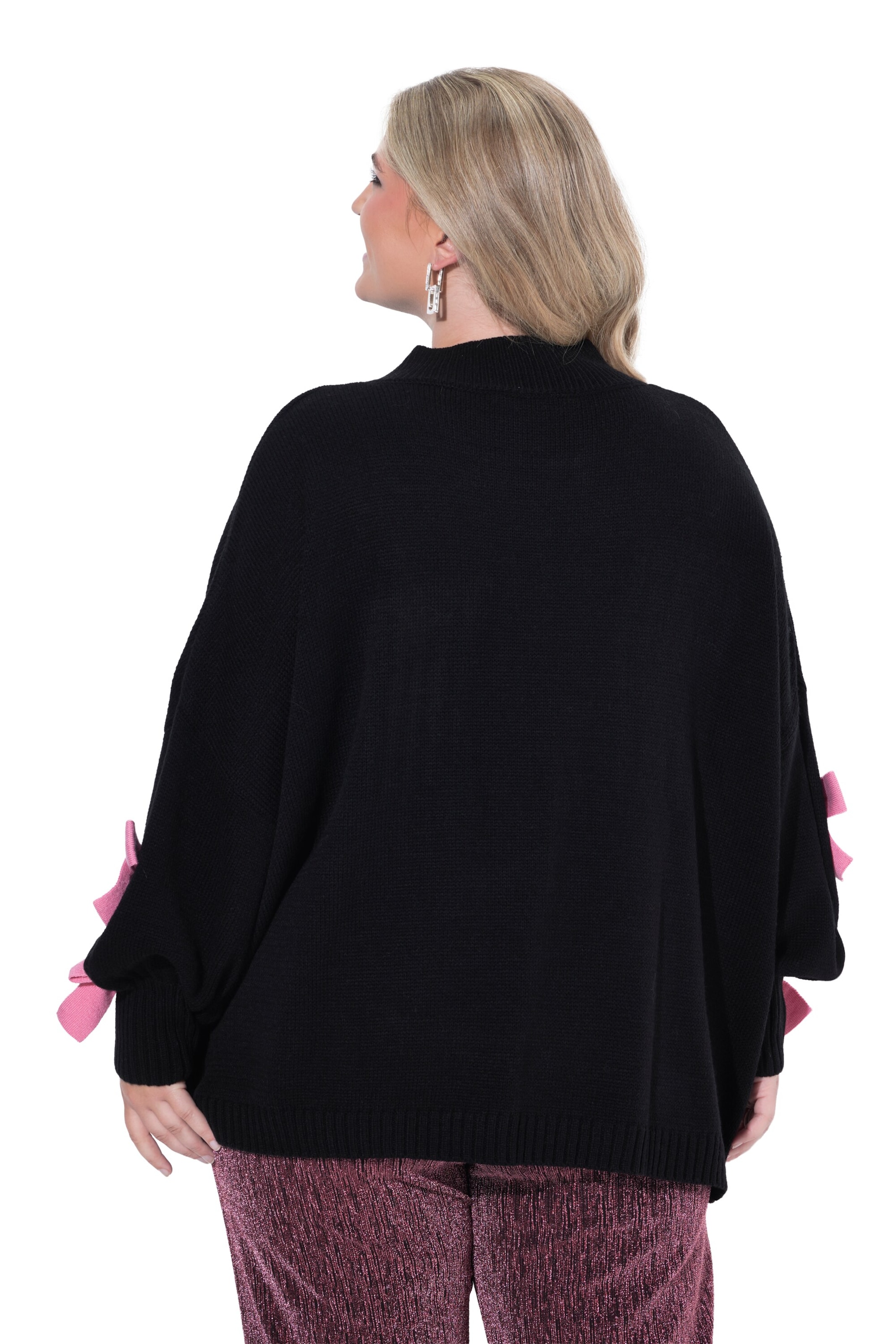 MIAMODA Strickjacke in Schwarz