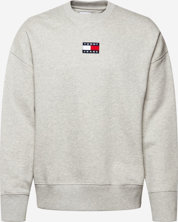 Sweat-shirt Tommy Jeans en gris : devant