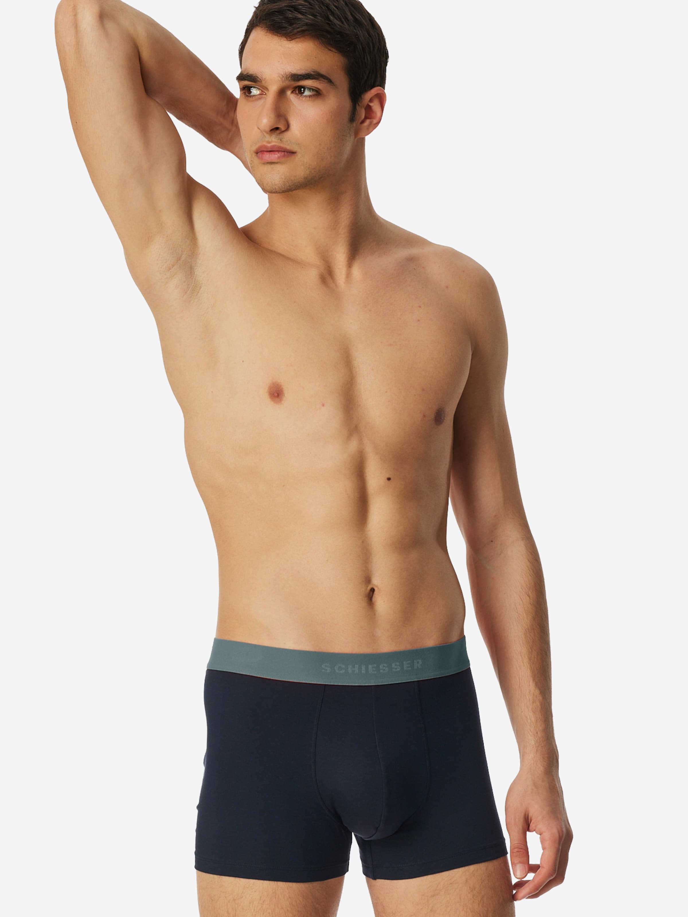 SCHIESSER Boxer shorts ' 95/5 Organic Cotton ' in Mixed colours: front