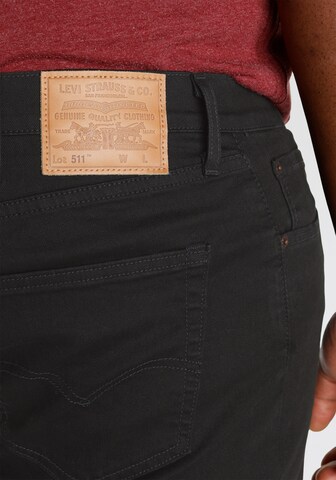 Levi's® Big & Tall Slimfit Jeans '511  Slim B&T' i svart