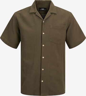 R.D.D. ROYAL DENIM DIVISION - Camisa 'RDDWAYNE' en marrón: frente