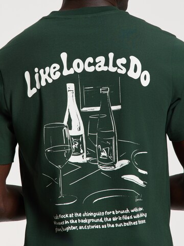 Shiwi Shirt 'Liam Like Locals Do' in Groen