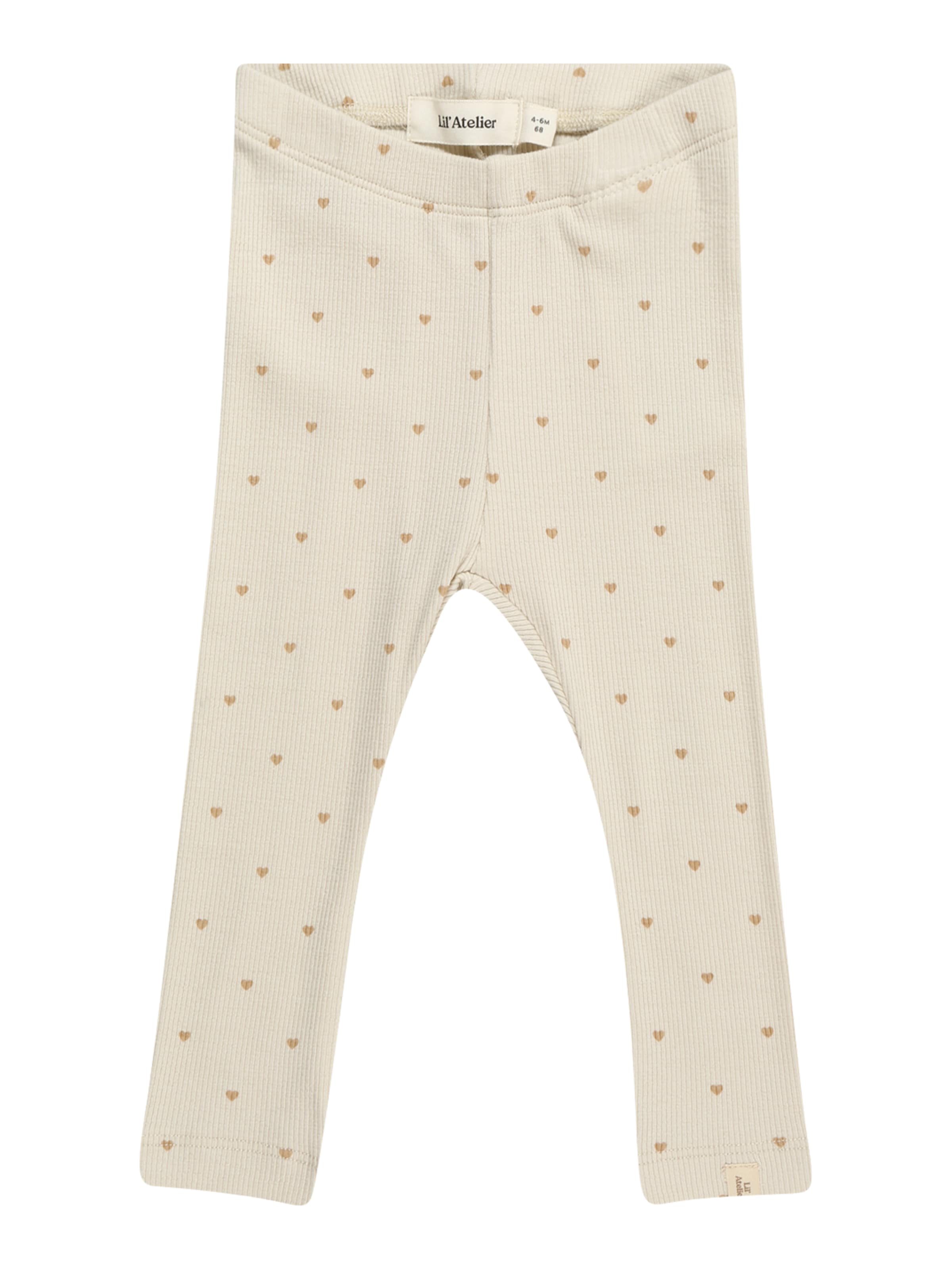 Lil'Atelier Skinny Leggings 'NBFGago' in Beige: front