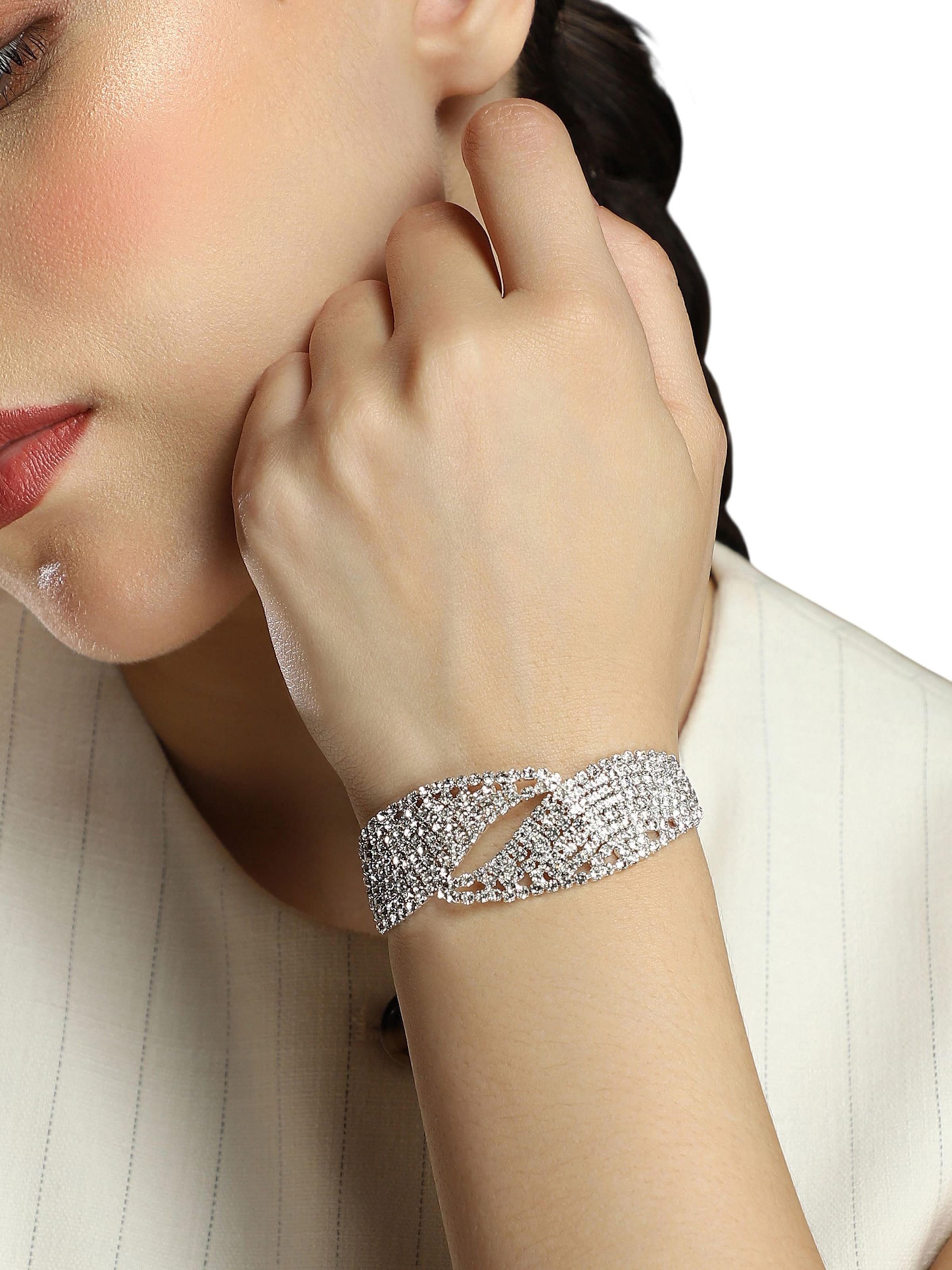 sidabrinė SOHI Apyrankė 'Ariya'