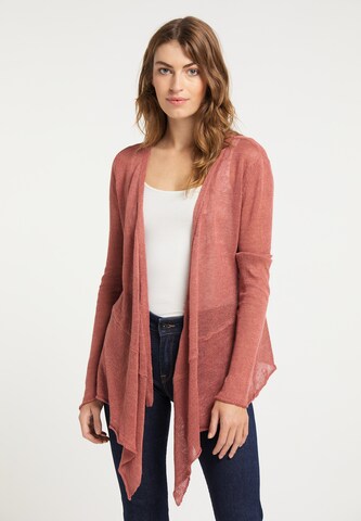 Usha Knit Cardigan in Pink: front