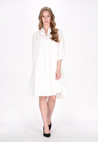 DreiMaster Klassik - Vestido camisero en blanco