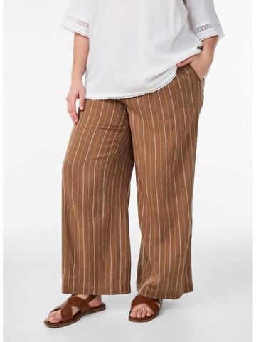 Regular Pantaloni 'Vline' de la Zizzi pe maro