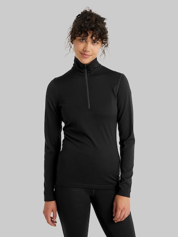 ICEBREAKER Base Layer 'Oasis' in Black: front