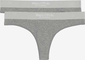 Marc O'Polo - Tanga 'Iconic Rib' en gris: frente