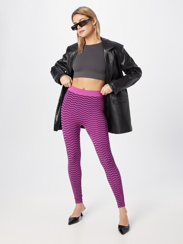 Nasty Gal - Skinny Leggings em roxo