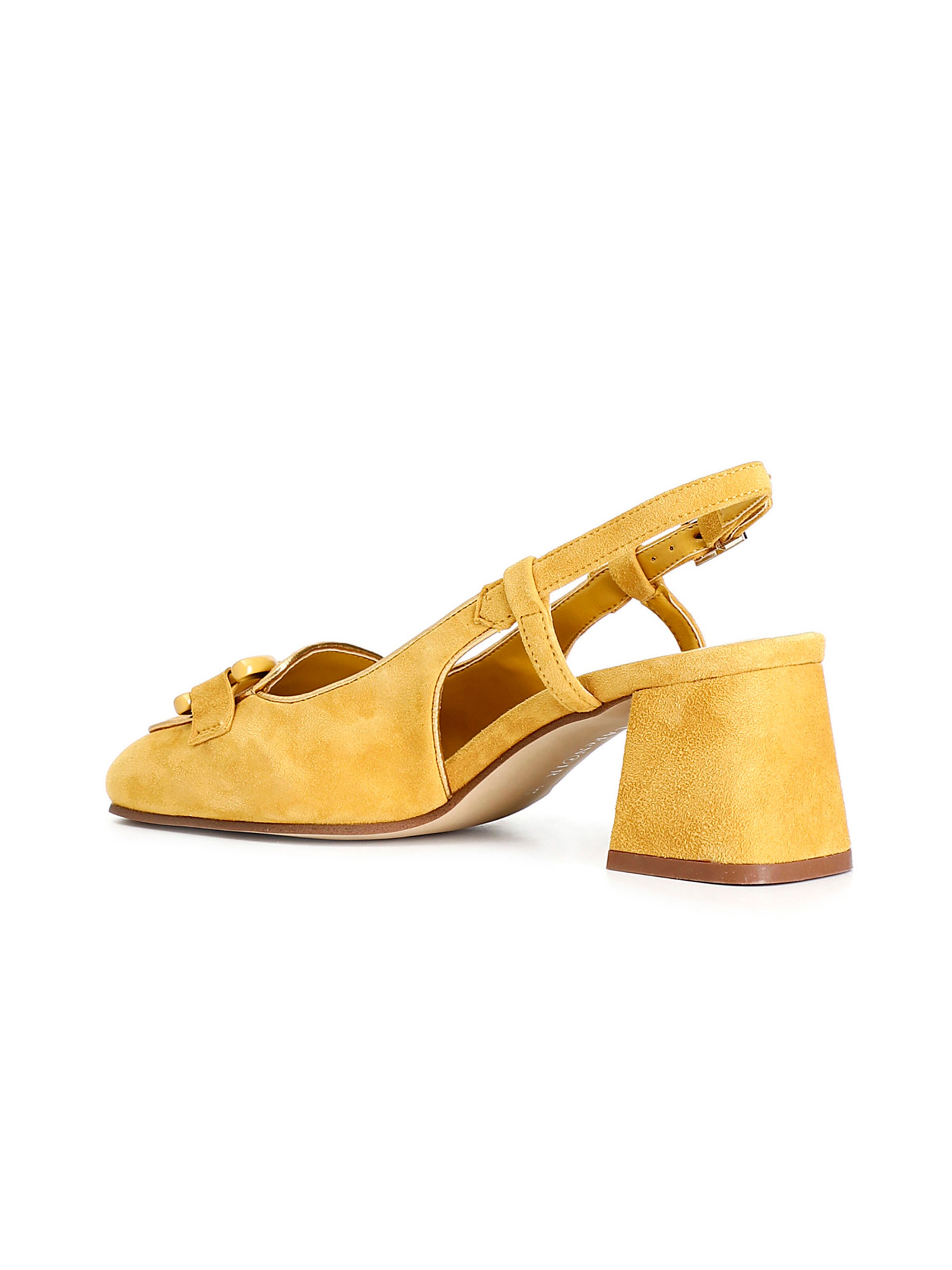 Décolleté sling di CAFè NOIR in giallo