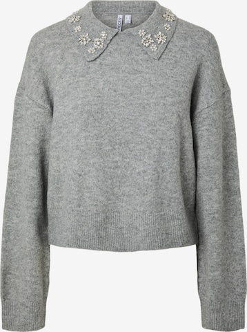 Pullover 'PCEDITH' di PIECES in grigio: frontale