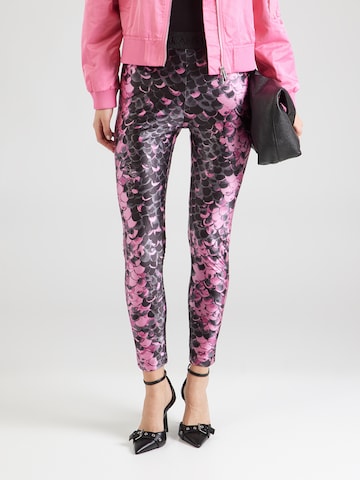 rozā Versace Jeans Couture Šaurs Legingi: no priekšpuses