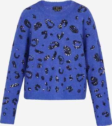 fainaŠiroki pulover 'Fashion Look' - plava boja: prednji dio