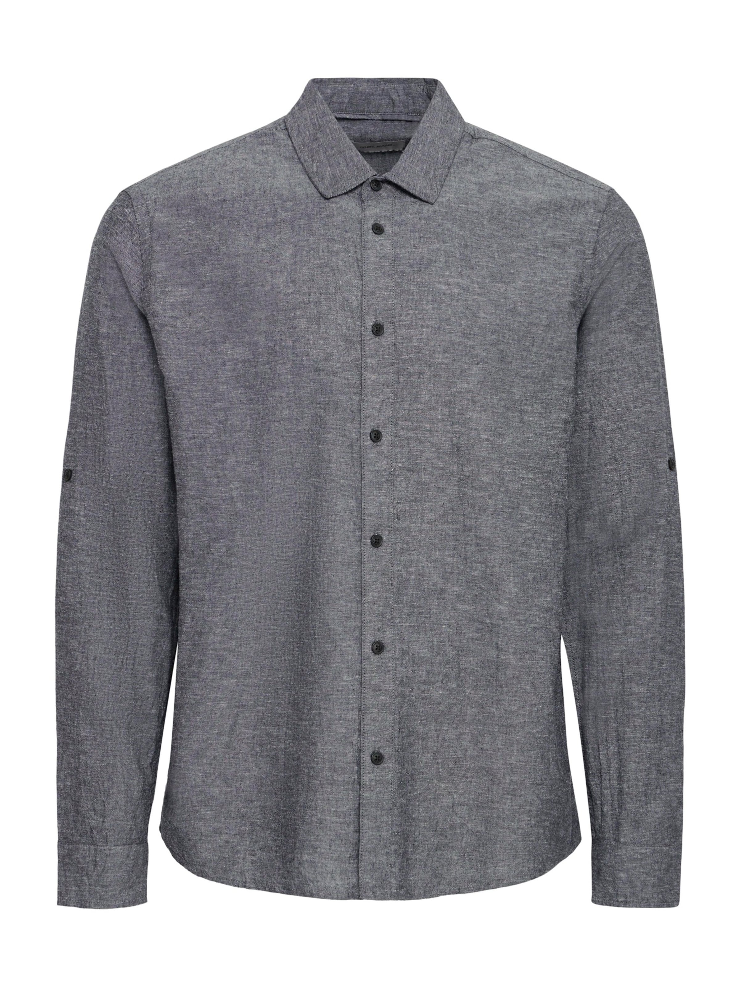 BLEND Regular fit Button Up Shirt 'BHAban' in Black: front