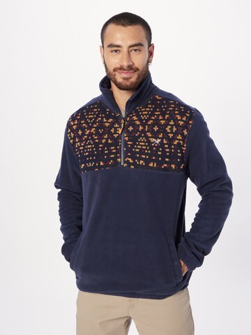 Iriedaily Sweatshirt 'Kneece' in Blue: front