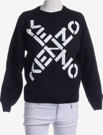 KENZO Sweatshirt & Zip-Up Hoodie in S in Black: front