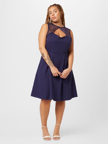 Robe 'Frej' ABOUT YOU Curvy en bleu : devant