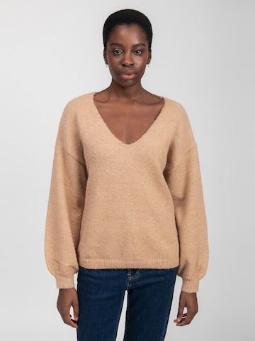 Influencer Sweater in Beige: front