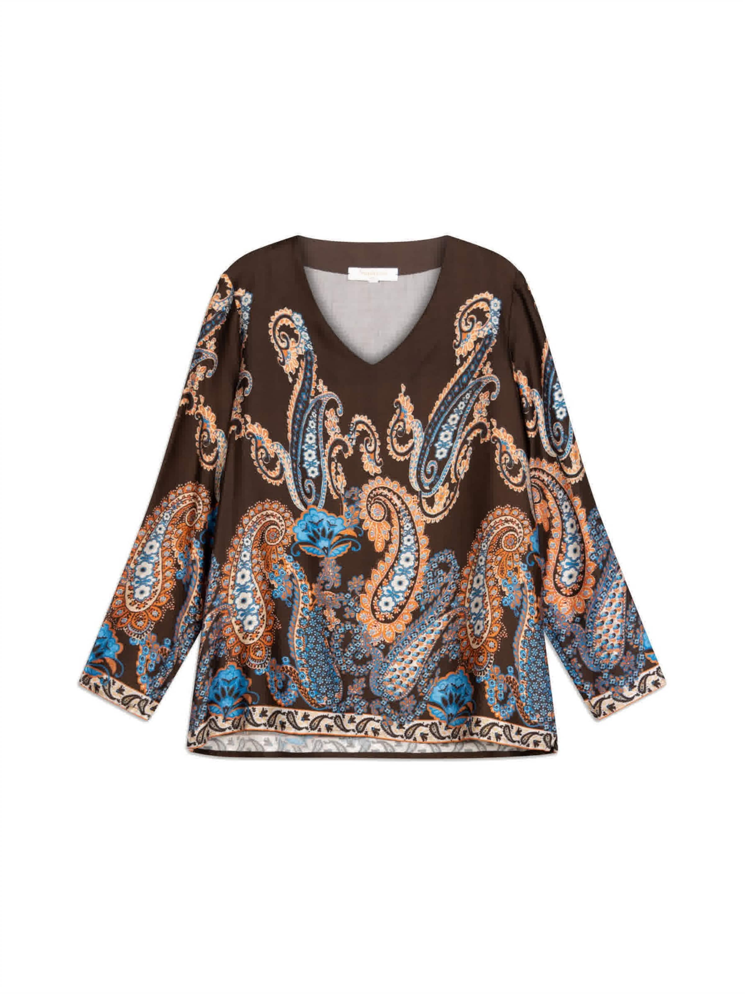 NAULOVER - Blusa ' ' em castanho: frente