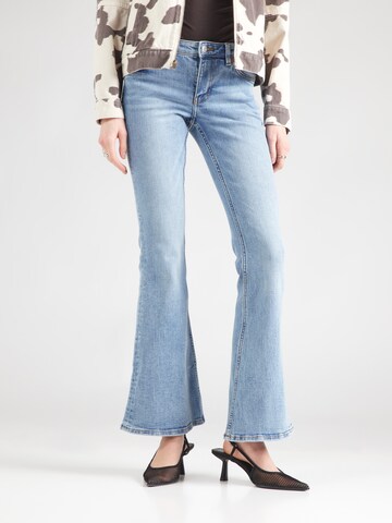 Monki Flared Jeans in Blauw: voorkant