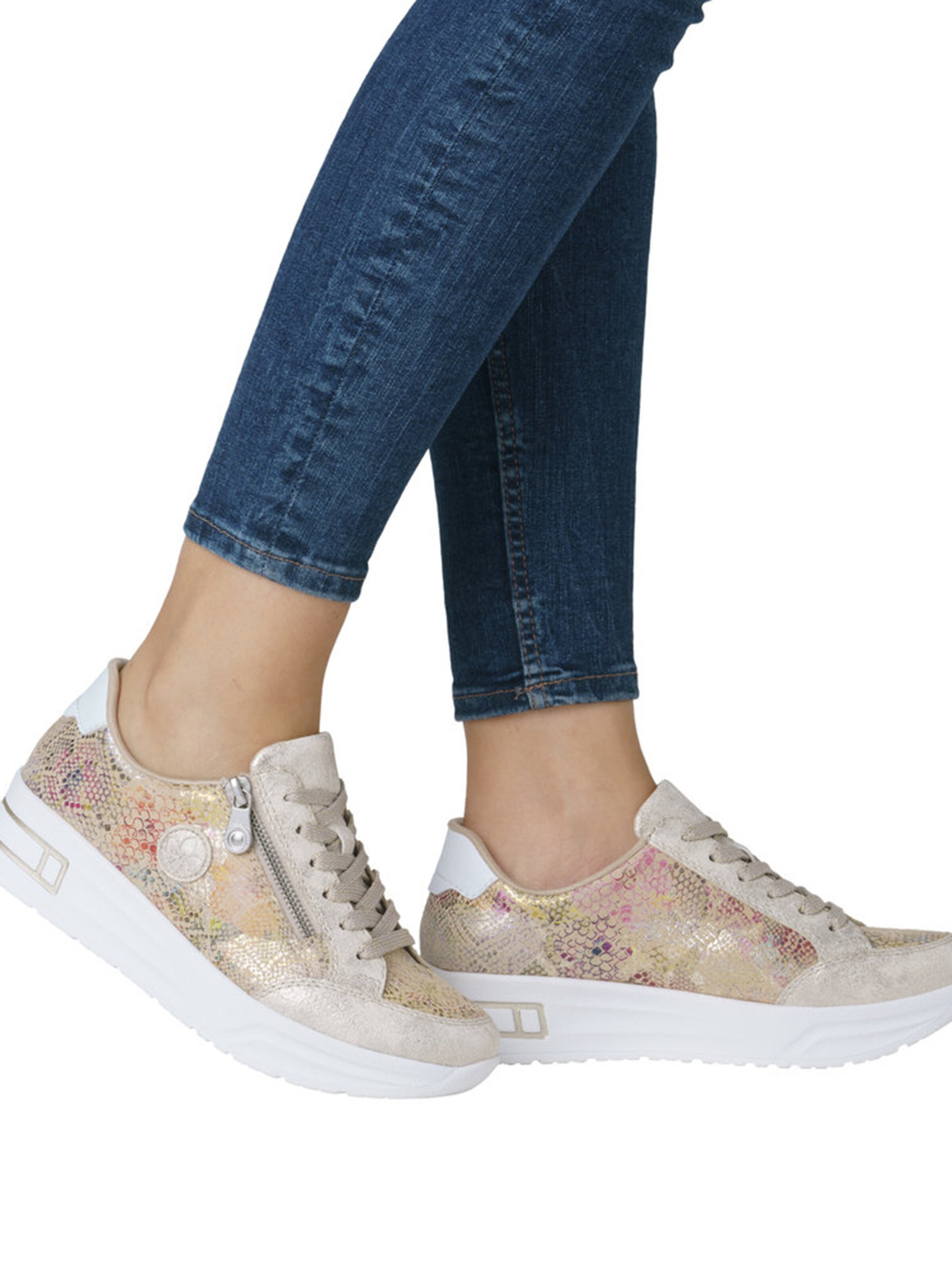 Rieker Platform trainers in Beige