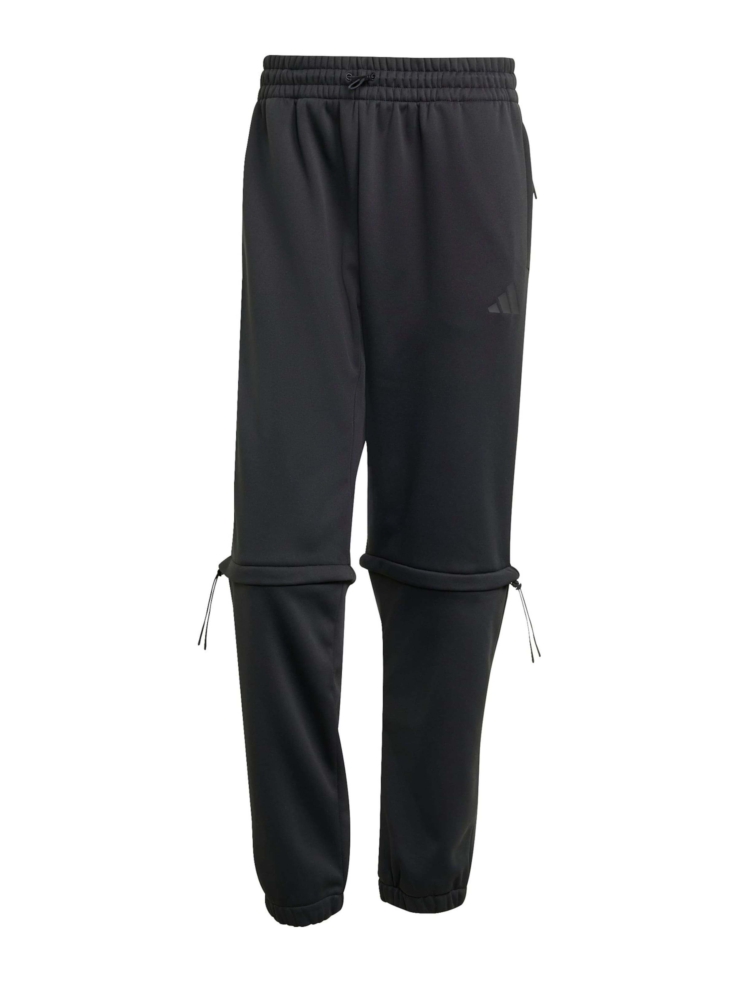 ADIDAS SPORTSWEAR - Tapered Pantalón deportivo en negro: frente