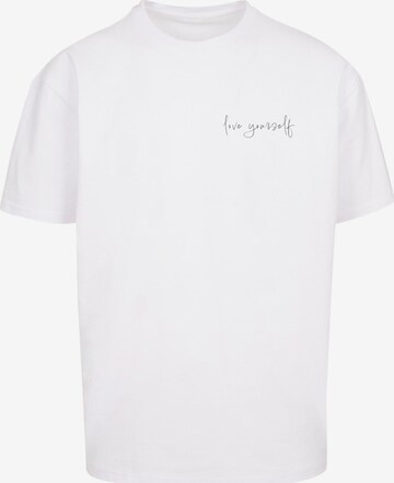 T-Shirt 'Love Yourself' Merchcode en blanc : devant