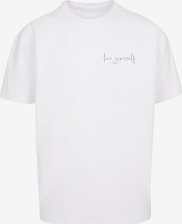 Merchcode Shirt 'Love Yourself' in Wit: voorkant